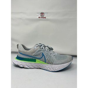 Size 13 - Nike React Infinity Run Flyknit 2 Pure Platinum Emerald Laser Blue...